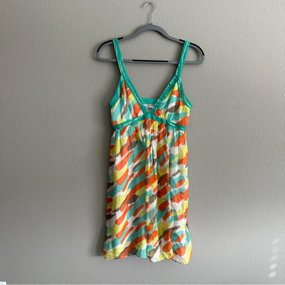 Milly New York Silk Colorful Pattern Dress 8